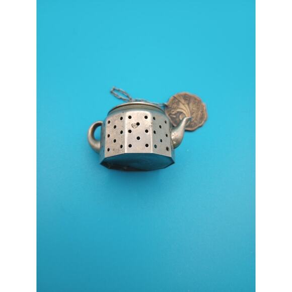 Vintage Knobby Kraft Miniature Teapot Strainer Chicago World Fair 1933 - Picture 5 of 11